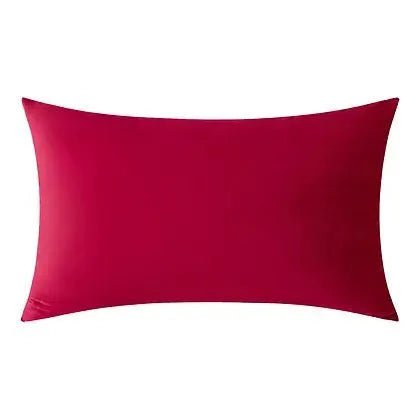 Coussin rouge VELVET ( 12'' X 20'') ou ( 18'' X 18'') - Literie - Déco et moi