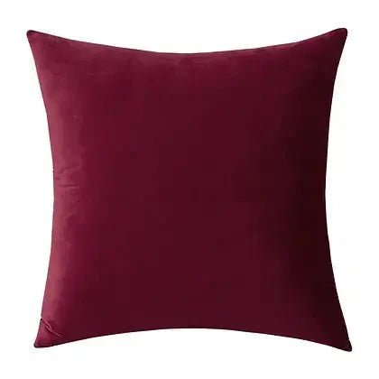 Coussin rouge vin VELVET ( 12'' X 20'') ou ( 18'' X 18'') - Literie - Déco et moi