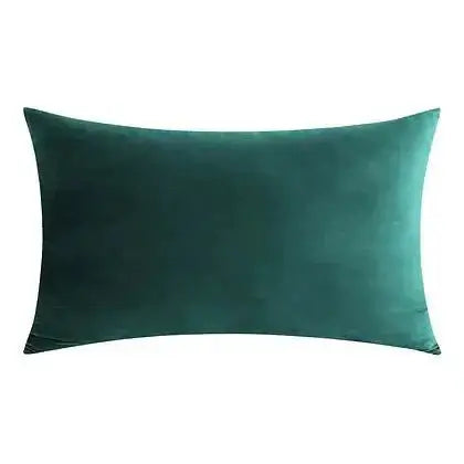 Coussin sarcelle VELVET ( 12'' X 20'') ou ( 18'' X 18'') - Literie - Déco et moi
