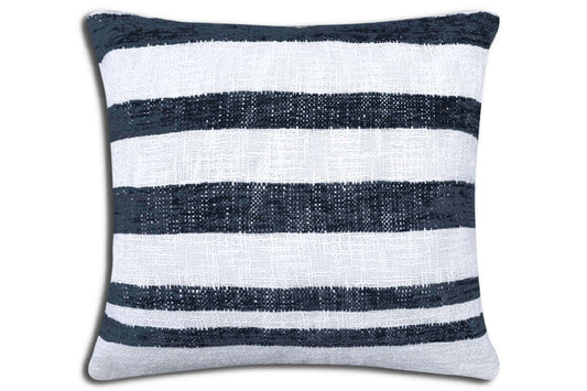 Coussin SHAR   20'' x 20'' ( marine et blanc ) - coussins rjs trading - Literie-Déco et moi 