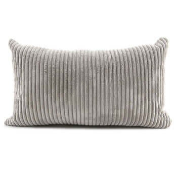 Coussin SHARA ( Gris ) ( 12'' x 20'') - Literie - Déco et moi