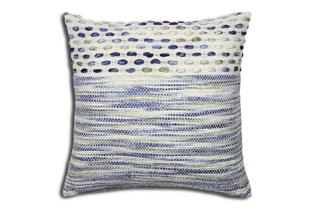 Coussin TOPAZE (bleu) - ( 20'' X 20'') - Literie - Déco et moi