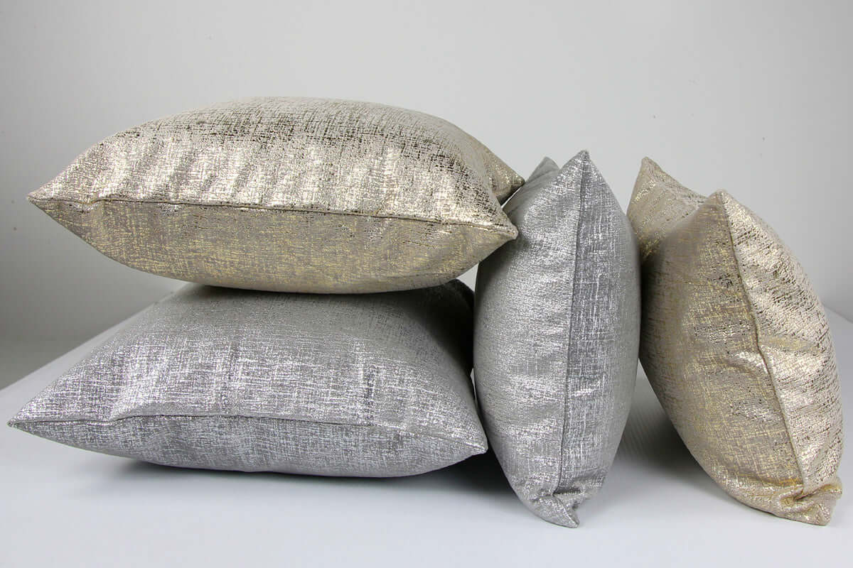 Coussin Velours 14K ( gris argent ou Or ) - Literie - Déco et moi