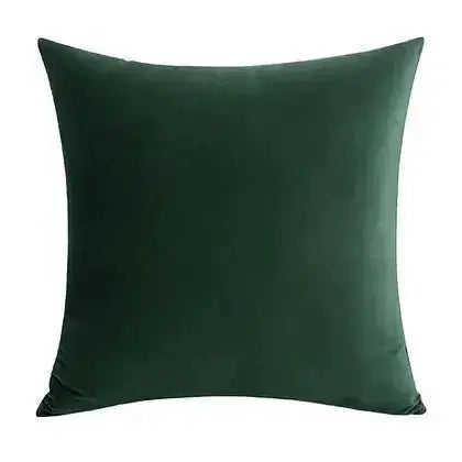 Coussin vert foncé VELVET ( 12'' X 20'') ou ( 18'' X 18'') - Literie - Déco et moi