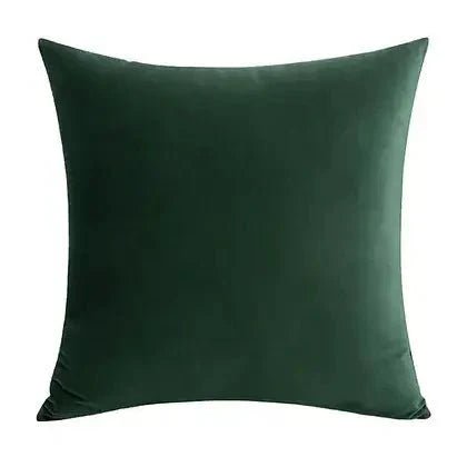 Coussin vert foncé VELVET ( 12'' X 20'') ou ( 18'' X 18'') - Literie - Déco et moi