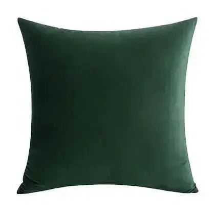 Coussin vert foncé VELVET ( 12'' X 20'') ou ( 18'' X 18'') - coussins Livia - Literie-Déco et moi