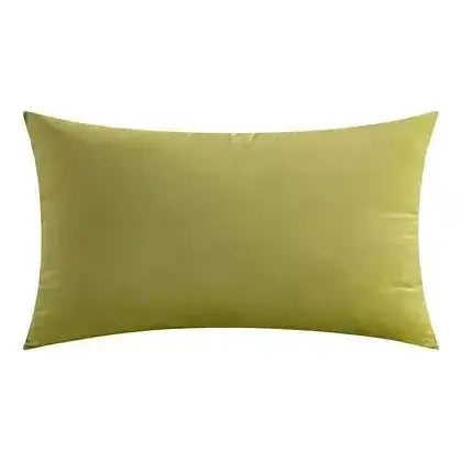 Coussin vert pâle VELVET ( 12'' X 20'') ou ( 18'' X 18'') - Literie - Déco et moi