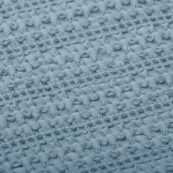  Couverture en coton gaufré EROS ( Bleue ) de daniadown – PRODUIT  de qualité chez Literie & Déco et Moi