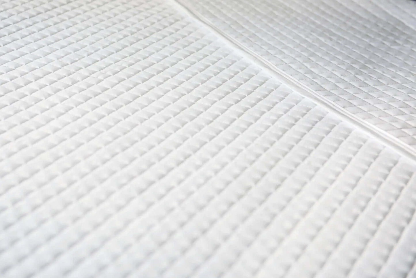 ( FAIT AU QUEBEC) Couverture PIQUÉE ( Blanc ou charcoal ) - Couvertures Zénima - Literie-Déco et moi 