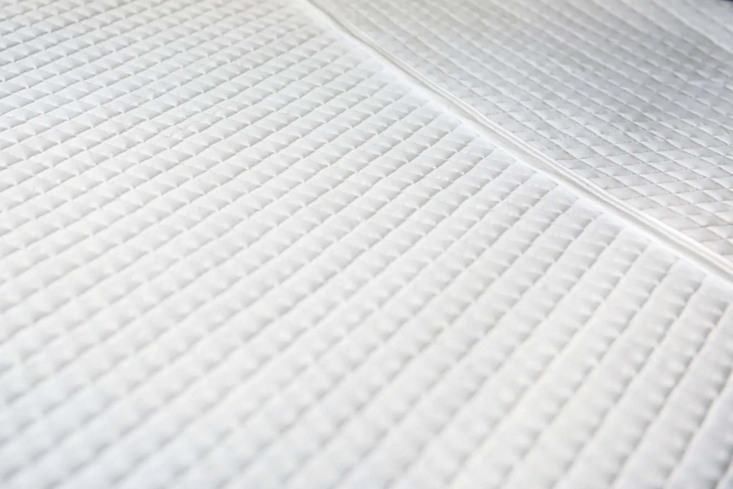 ( FAIT AU QUEBEC) Couverture PIQUÉE ( Blanc ou charcoal ) - Couvertures Zénima - Literie-Déco et moi 