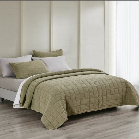 Couvre-lit Square ( Vert ) - Courtepointe Daniadown - $119.99! Literie-Déco et moi 
