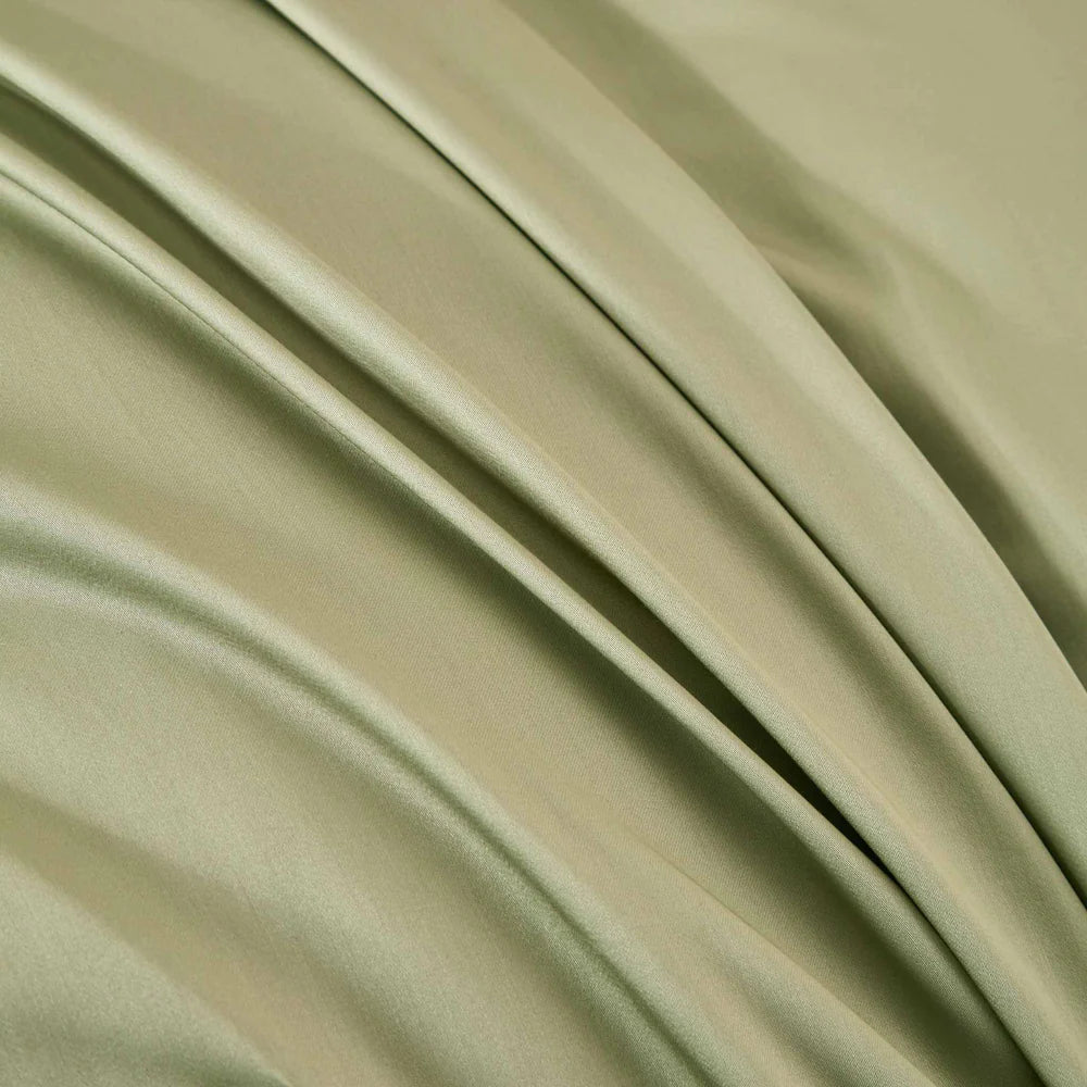 Housse de couette en coton PIMA ( 400 fils )- Vert Cypress Housse de couette  ,disponible chez Literie-Déco et moi 