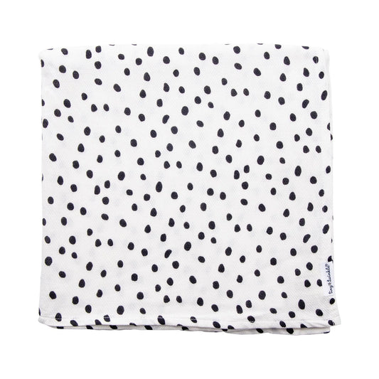 Couverture d'emmaillotage Kaffle - Dalmatien Couverture tricot  ,disponible chez Literie-Déco et moi 