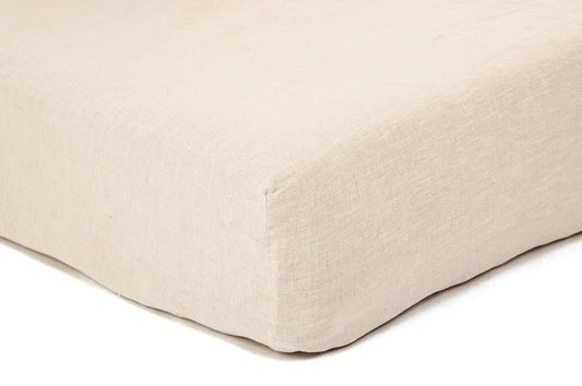 Drap contour LINEN ( Naturel )-Par Brunelli - DRAPS Brunelli - $179.99! Literie-Déco et moi 