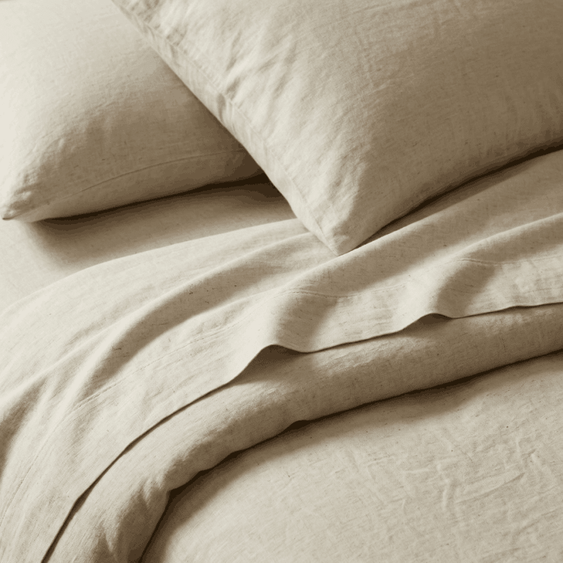 Drap-housse bambou /  Lin ( Naturel ) - Housse de couette Literie & Déco et moi - Literie-Déco et moi 