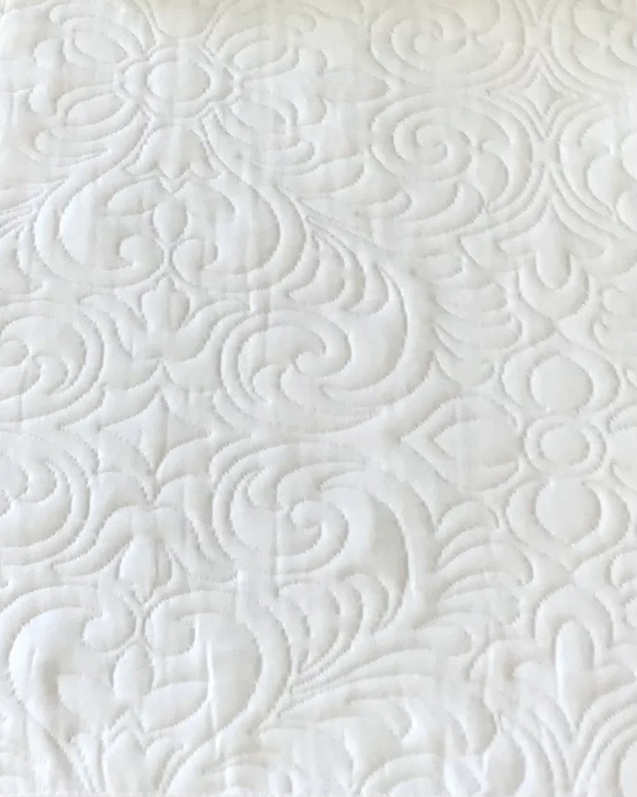 FAIT AU QUÉBEC - Couvre-lit réversible ELEN ( BLANC ) - couvre-lits CHÉNÉ - Literie-Déco et moi 