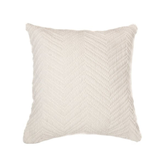 Oreiller européen en chenille crème EMY  25'' X 25''-  Par Brunelli ( livraison juin 2025 ) coussins  ,disponible chez Literie-Déco et moi 