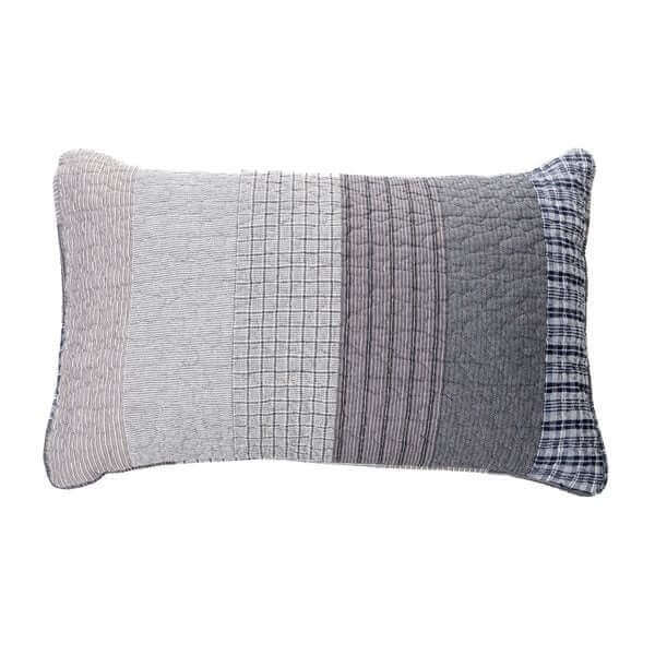 Ensemble de courtepointe à bandes réversibles EDWARD- Par Brunelli - Courtepointe Brunelli - Literie-Déco et moi 