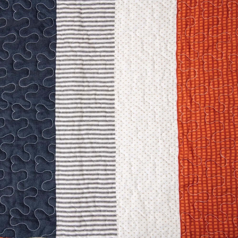 Ensemble de courtepointe à rayures CLÉMENT - Par Brunelli - Literie - Déco et moi