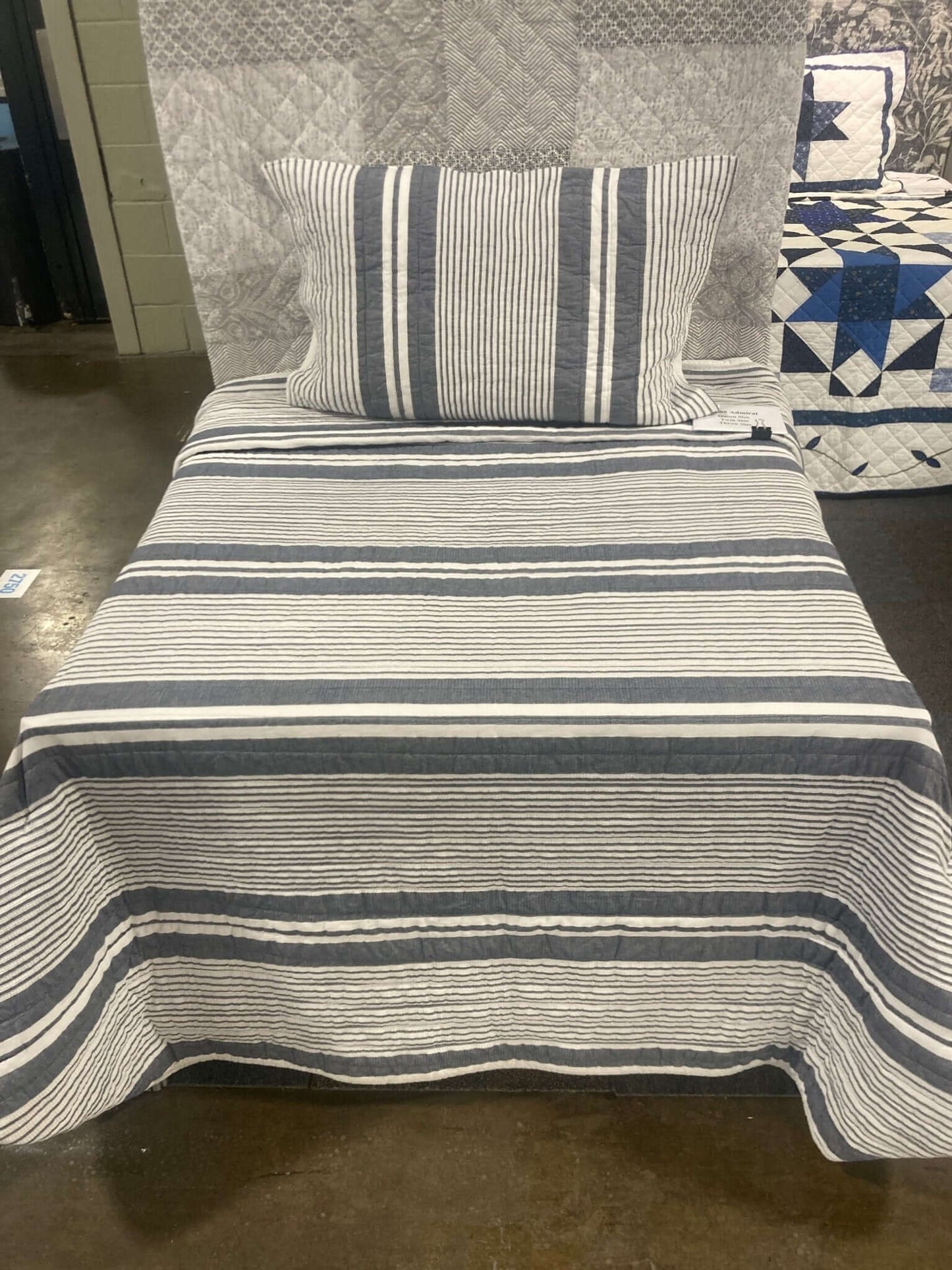 Ensemble de courtepointe ADMIRAL ( Jeté Admiral aussi disponible) - Courtepointe Literie-Deco & moi - Literie-Déco et moi 