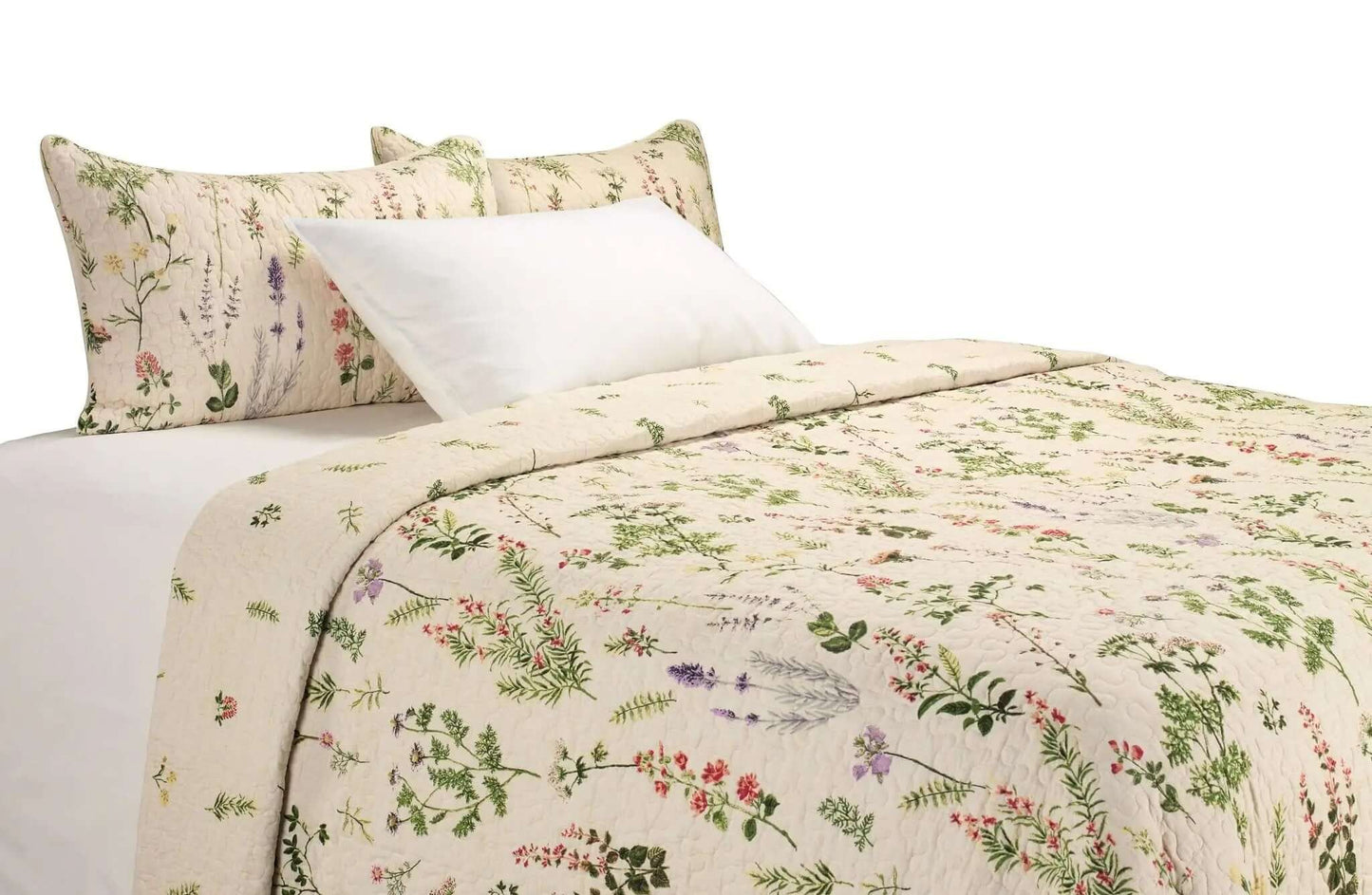 Ensemble de courtepointe crème style campagne classique MEADOW- Par Brunelli - Courtepointe Brunelli - Literie-Déco et moi 