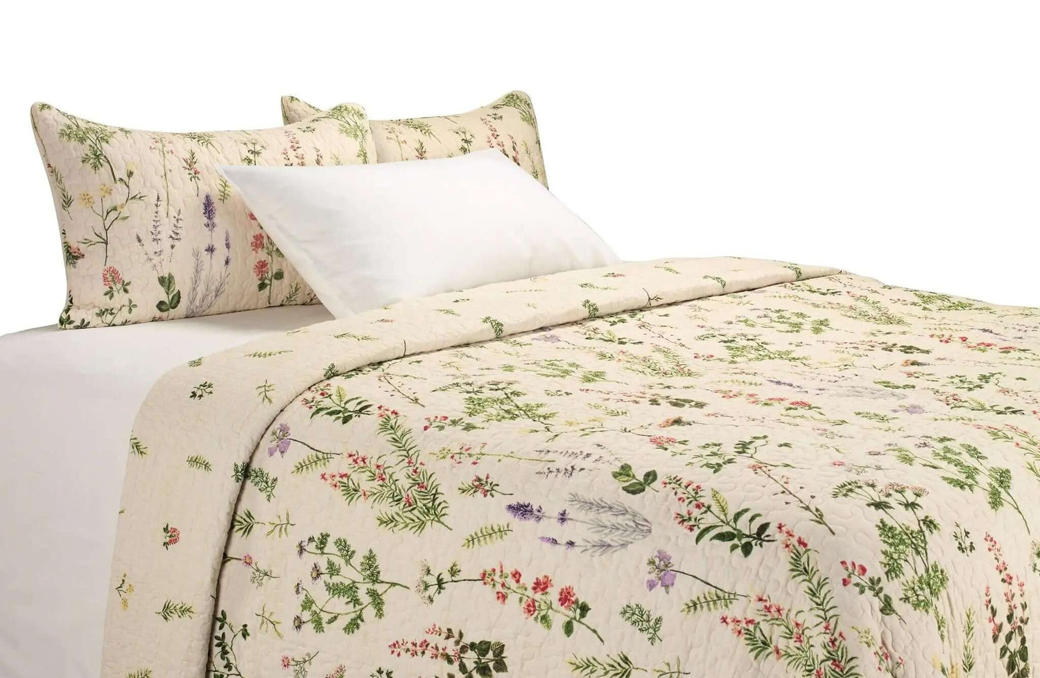 Ensemble de courtepointe crème style campagne classique MEADOW- Par Brunelli - Courtepointe Brunelli - Literie-Déco et moi 
