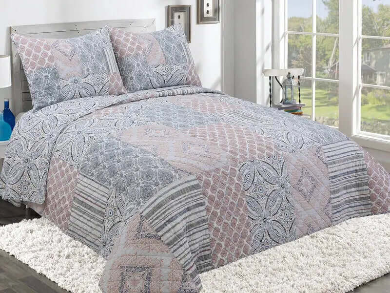 Ensemble de courtepointe Tango  ( Jeté Tango aussi disponible) - Courtepointe Literie-Deco & moi - Literie-Déco et moi 