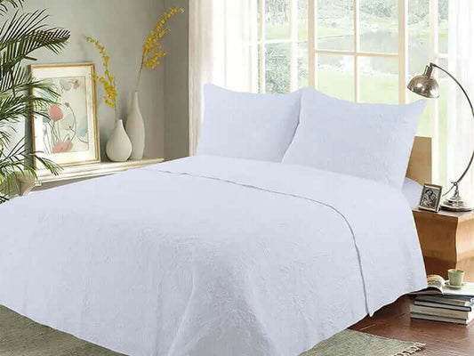 Ensemble de courtepointe Vanilla ( Jeté Vanilla aussi disponible) - Courtepointe Literie-Deco & moi - Literie-Déco et moi 