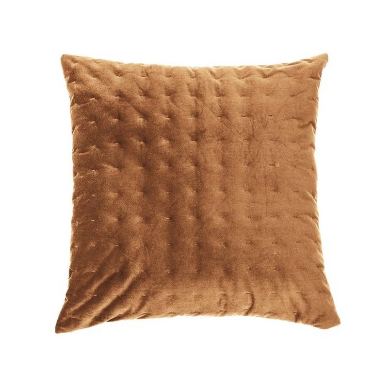 Ensemble de coussins en velours brun RIAD- Par Brunelli coussins  ,disponible chez Literie-Déco et moi 