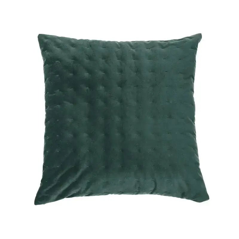 Ensemble de coussins en velours vert foncé RIAD- Par Brunelli - coussins Brunelli - Literie-Déco et moi 