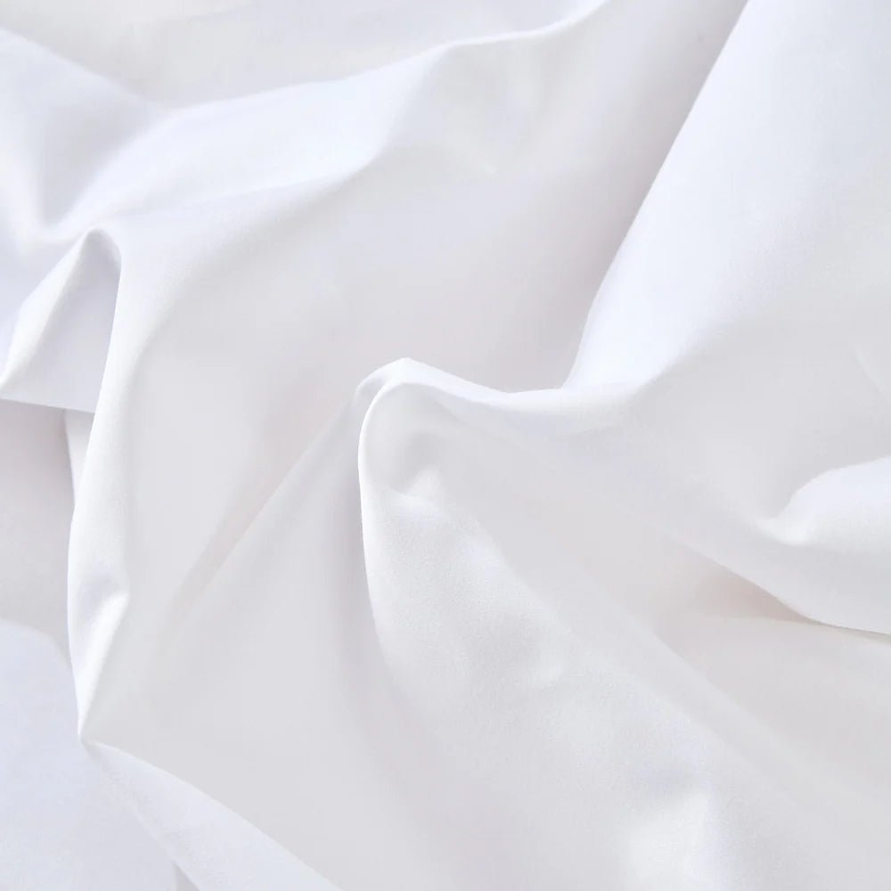Ensemble de draps en coton biologique , 500 fils ( Blanc ) - Draps Literie & Déco et moi - Literie-Déco et moi 
