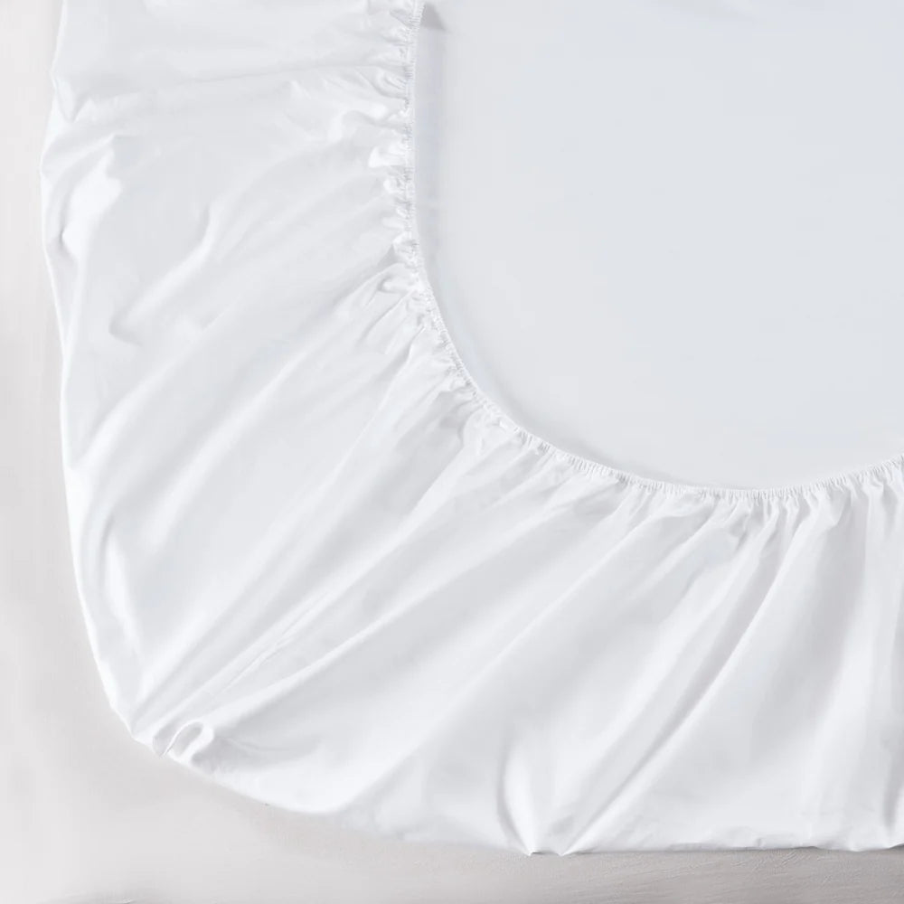 Ensemble de draps en coton biologique , 500 fils ( Blanc ) - Draps Literie & Déco et moi - Literie-Déco et moi 