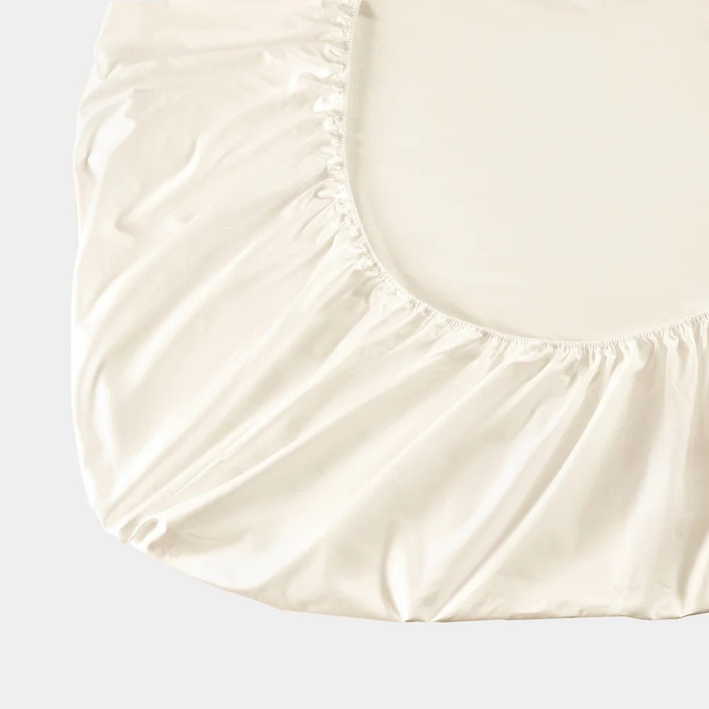 Ensemble de draps en coton biologique , 500 fils ( Crème ) - Draps Literie & Déco et moi - Literie-Déco et moi 