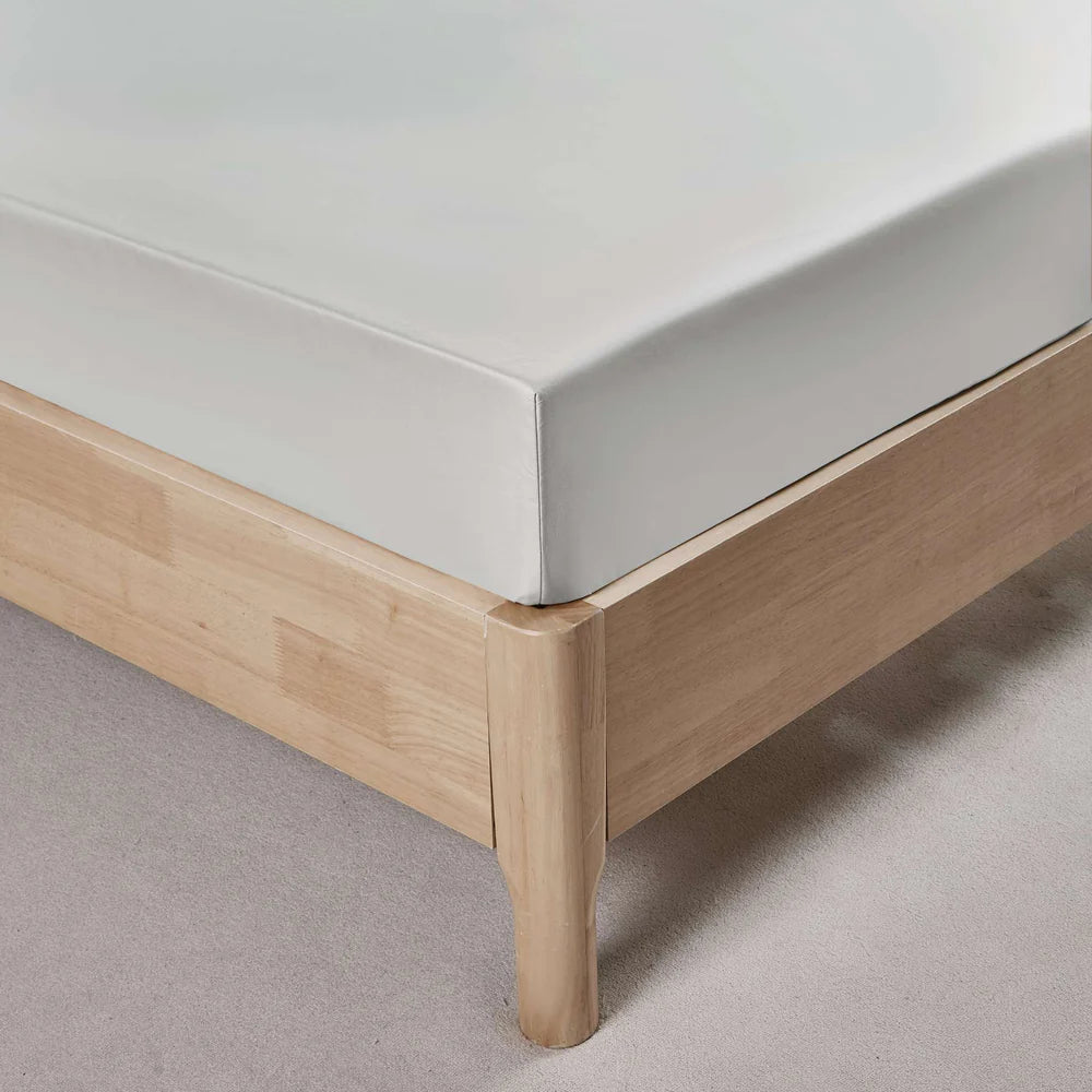 Ensemble de draps en coton biologique , 500 fils ( Gris ) - Draps Literie & Déco et moi - Literie-Déco et moi 