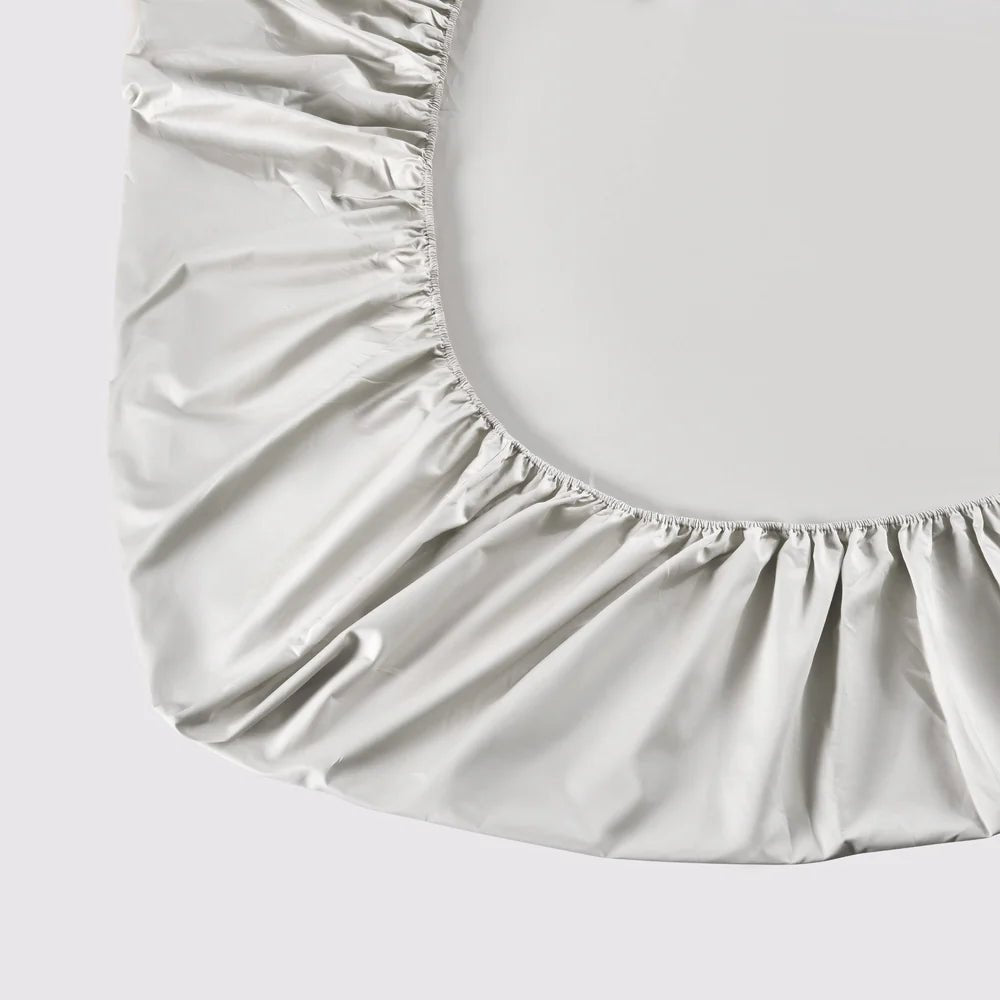 Ensemble de draps en coton biologique , 500 fils ( Gris ) - Draps Literie & Déco et moi - Literie-Déco et moi 