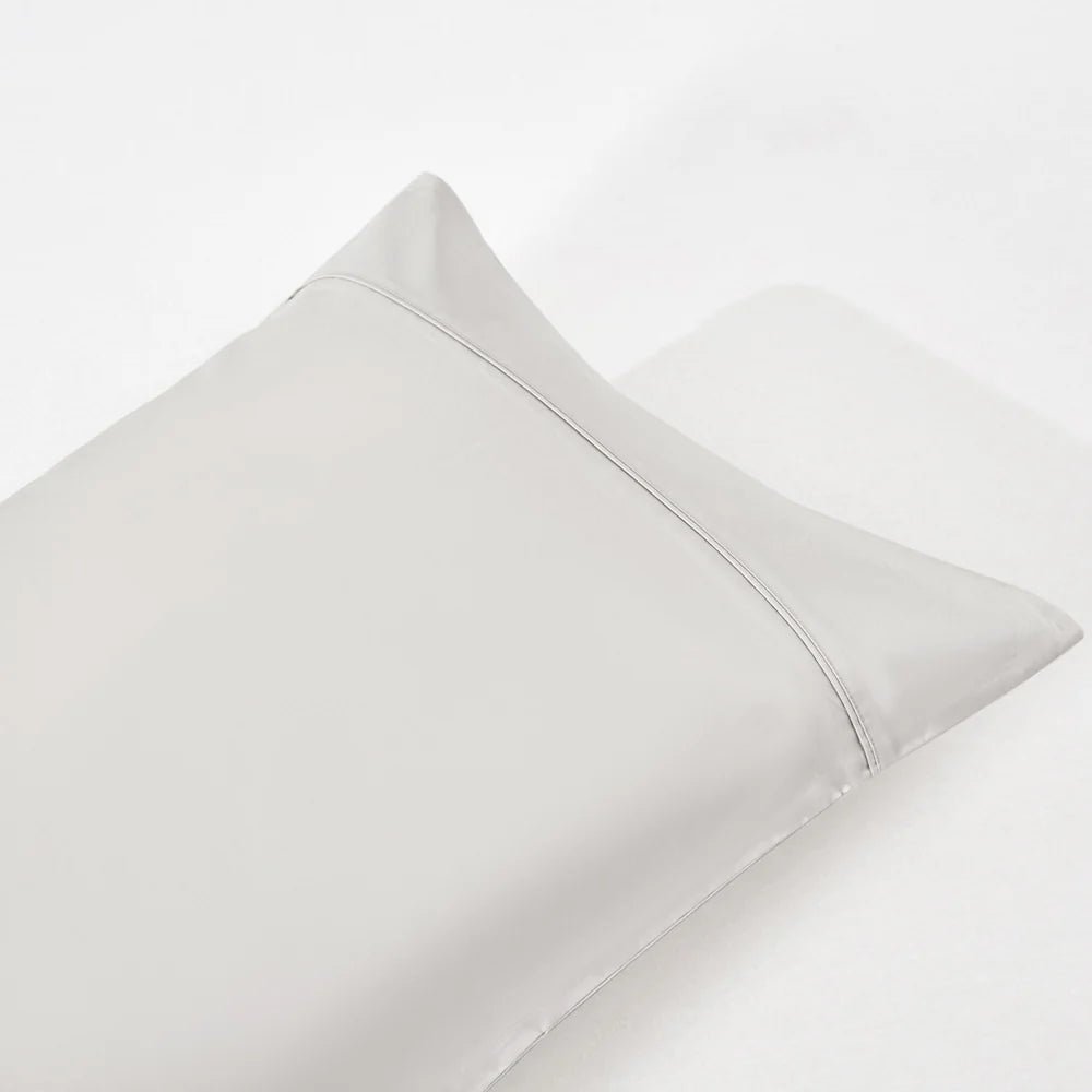 Ensemble de draps en coton biologique , 500 fils ( Gris ) - Draps Literie & Déco et moi - Literie-Déco et moi 