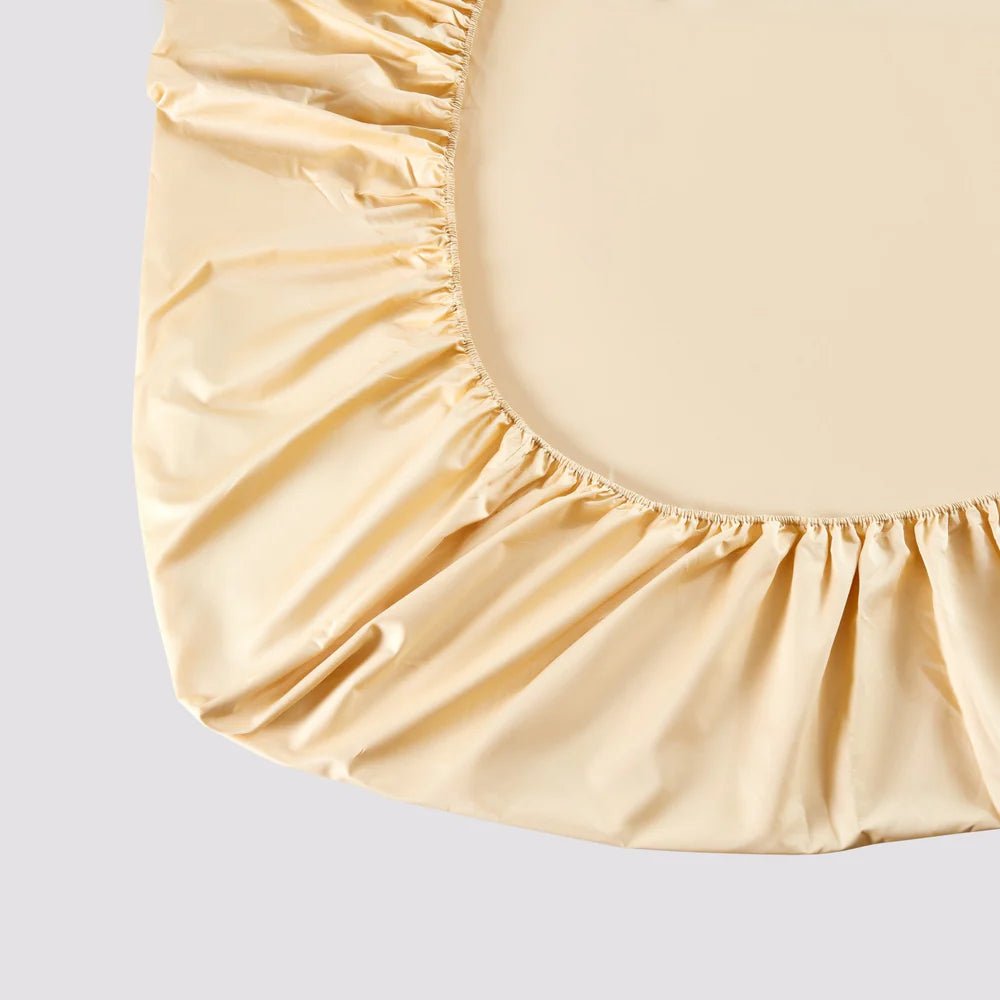 Ensemble de draps en coton biologique , 500 fils ( Jaune ensoleillé ) - Draps Literie & Déco et moi - Literie-Déco et moi 