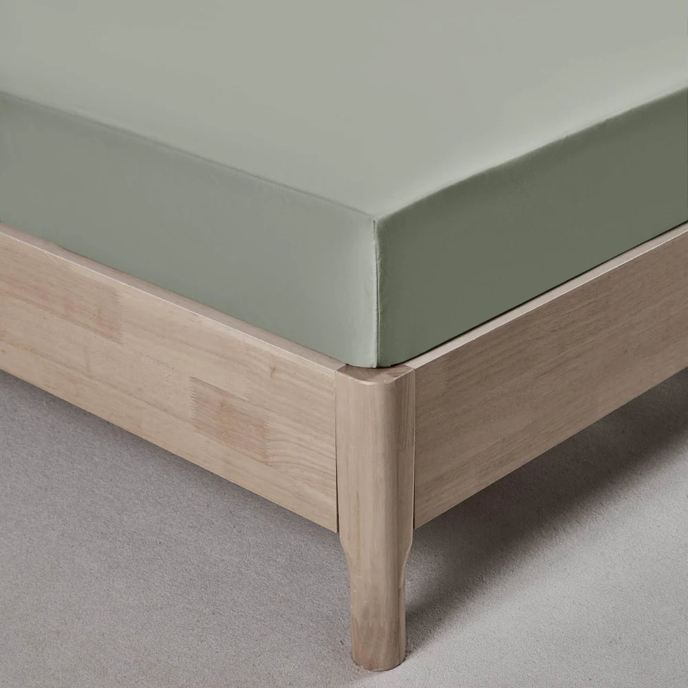 Ensemble de draps en coton biologique , 500 fils ( Vert ) - Draps Literie & Déco et moi - Literie-Déco et moi 