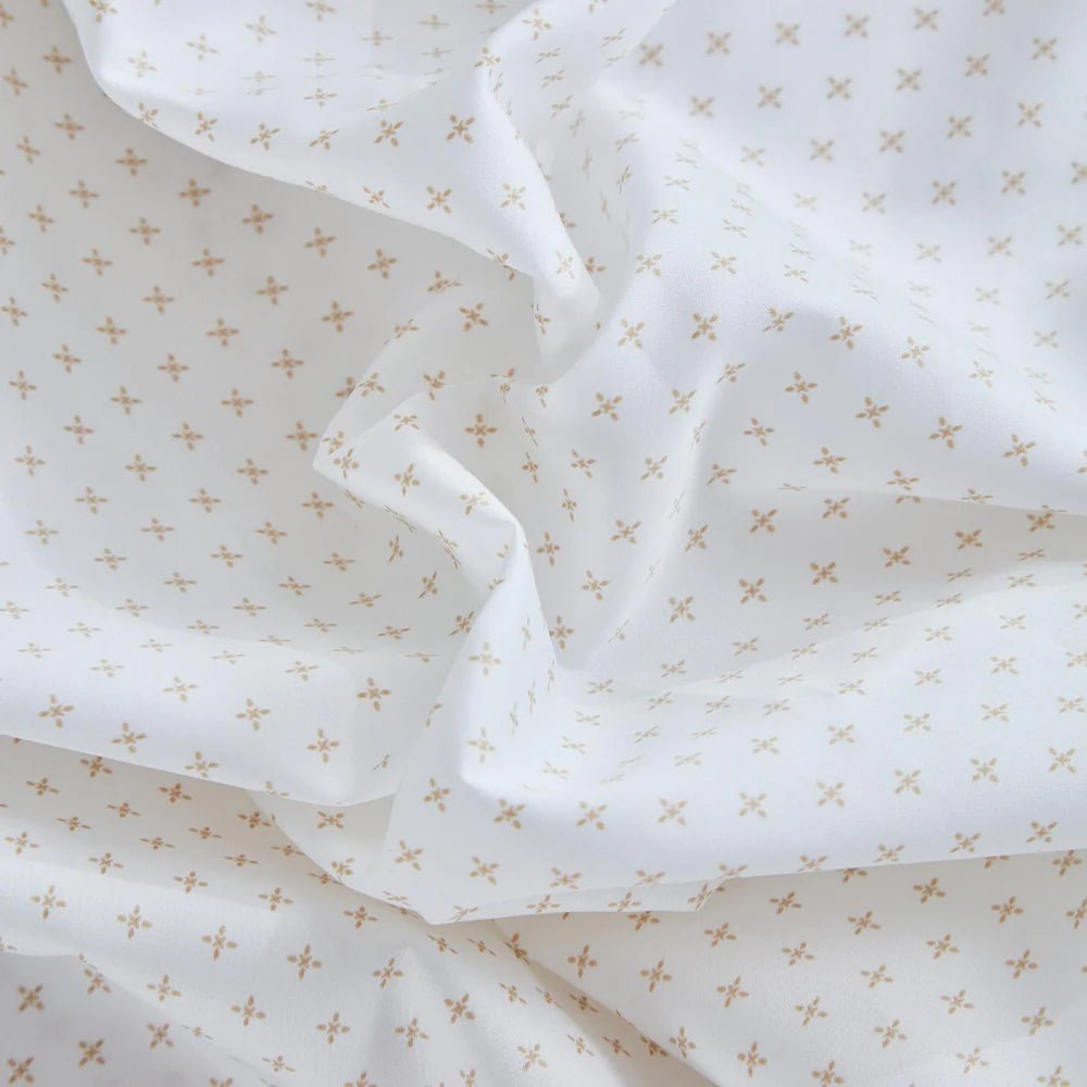 Ensemble de draps en coton motifs de croix ( Sable ) - Draps Literie & Déco et moi - $159.99! Literie-Déco et moi 