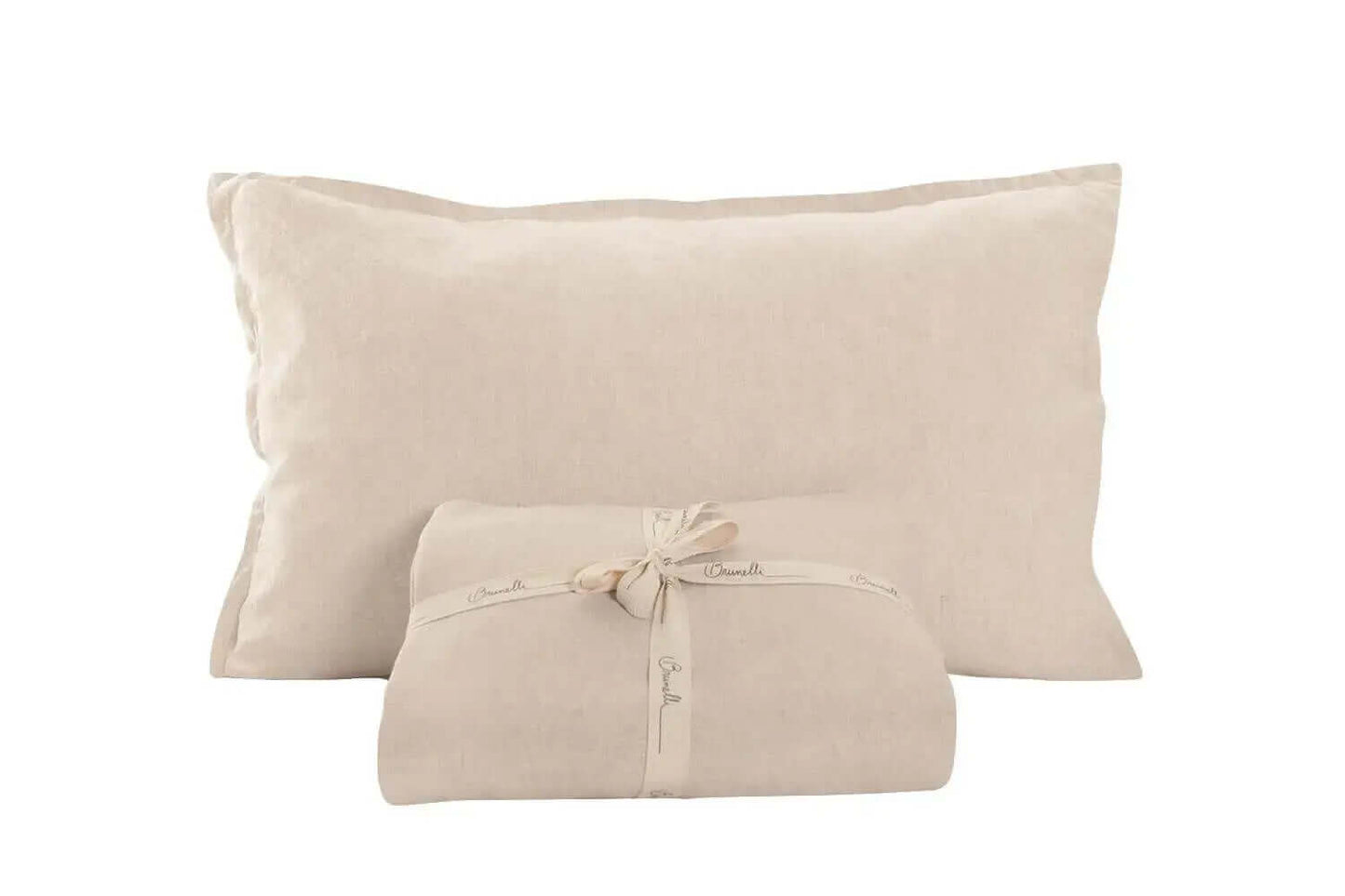 Ensemble de draps en lin naturel LINEN ( Par Brunelli ) - Draps Brunelli - Literie-Déco et moi 