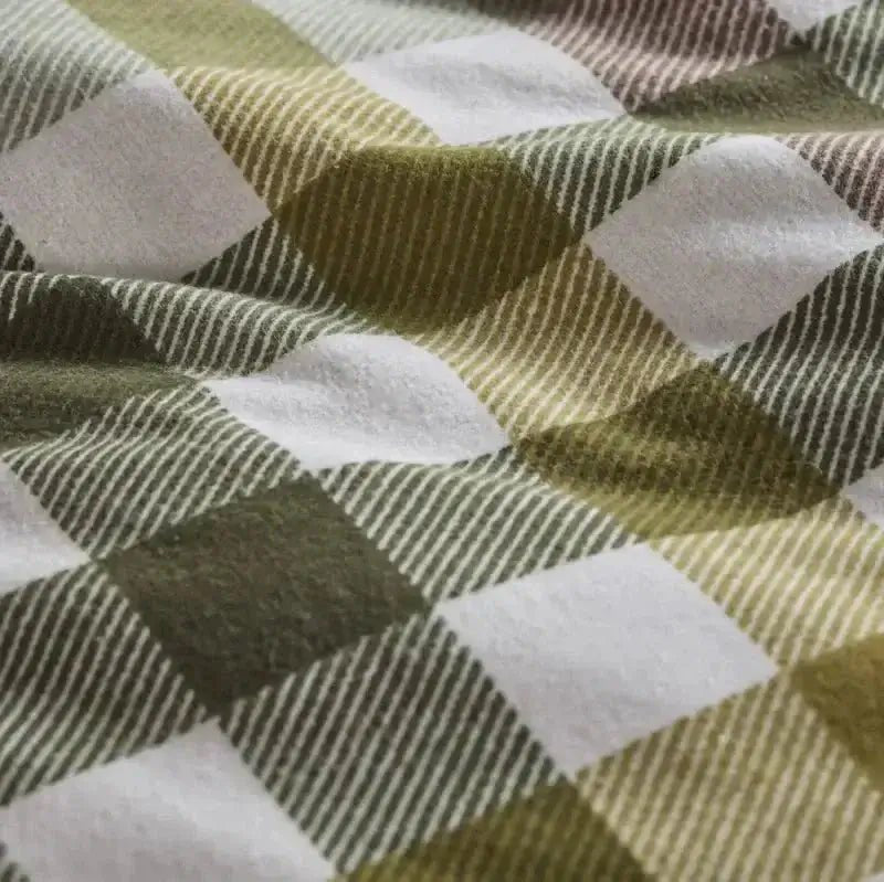 Ensemble de housse de couette à carreaux Freya   - Par Brunelli - Housse de couette Brunelli - Literie-Déco et moi 