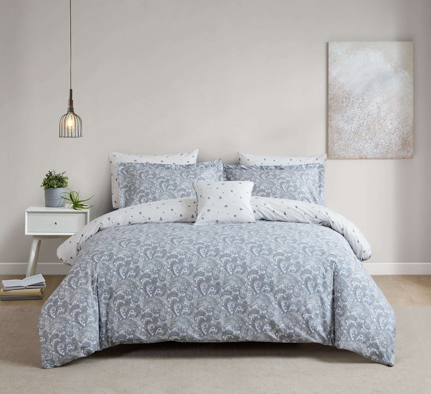 Ensemble de housse de couette AUDREY ( paisley ) 4 pièces - Literie - Déco et moi