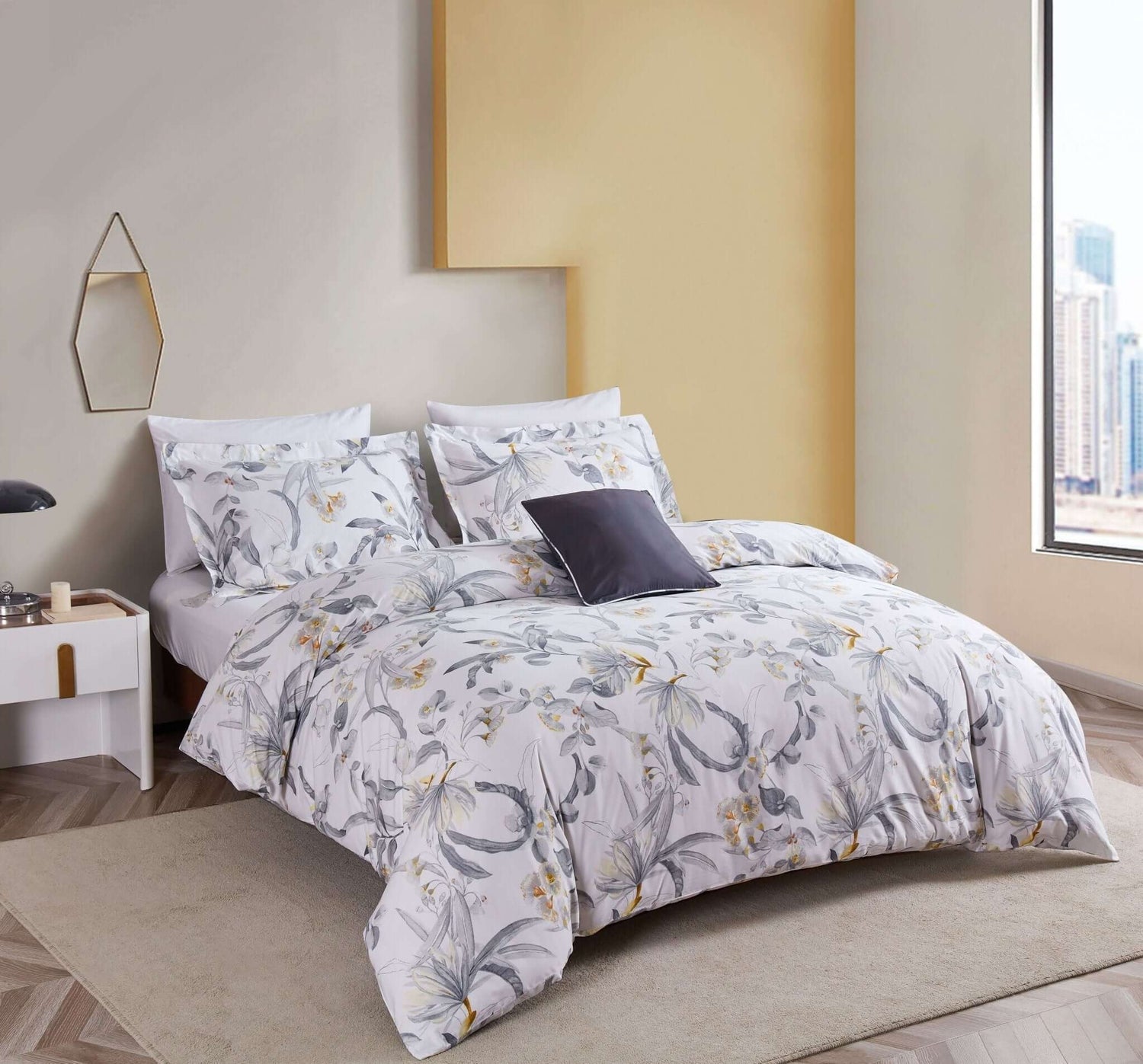 Ensemble de housse de couette CHARLOTTE ( 4 pièces ) - Housse de couette N. Home - $159.95! Literie-Déco et moi 
