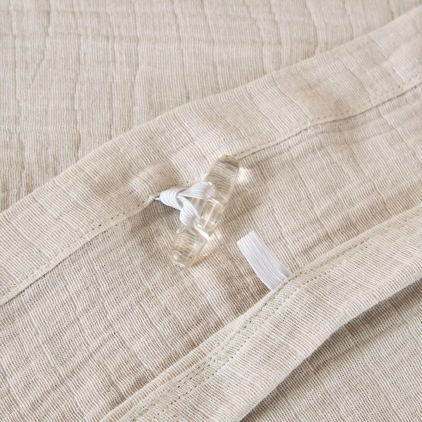 Ensemble de housse de couette CRINKLE ( Gris cendré) - Literie - Déco et moi