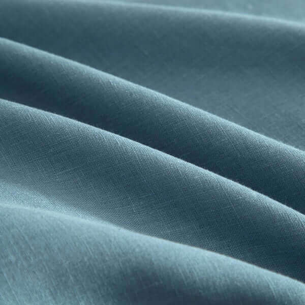 Ensemble de housse de couette en 100% lin français ( Bleu Niagara ) - Housse de couette Daniadown - Literie-Déco et moi 