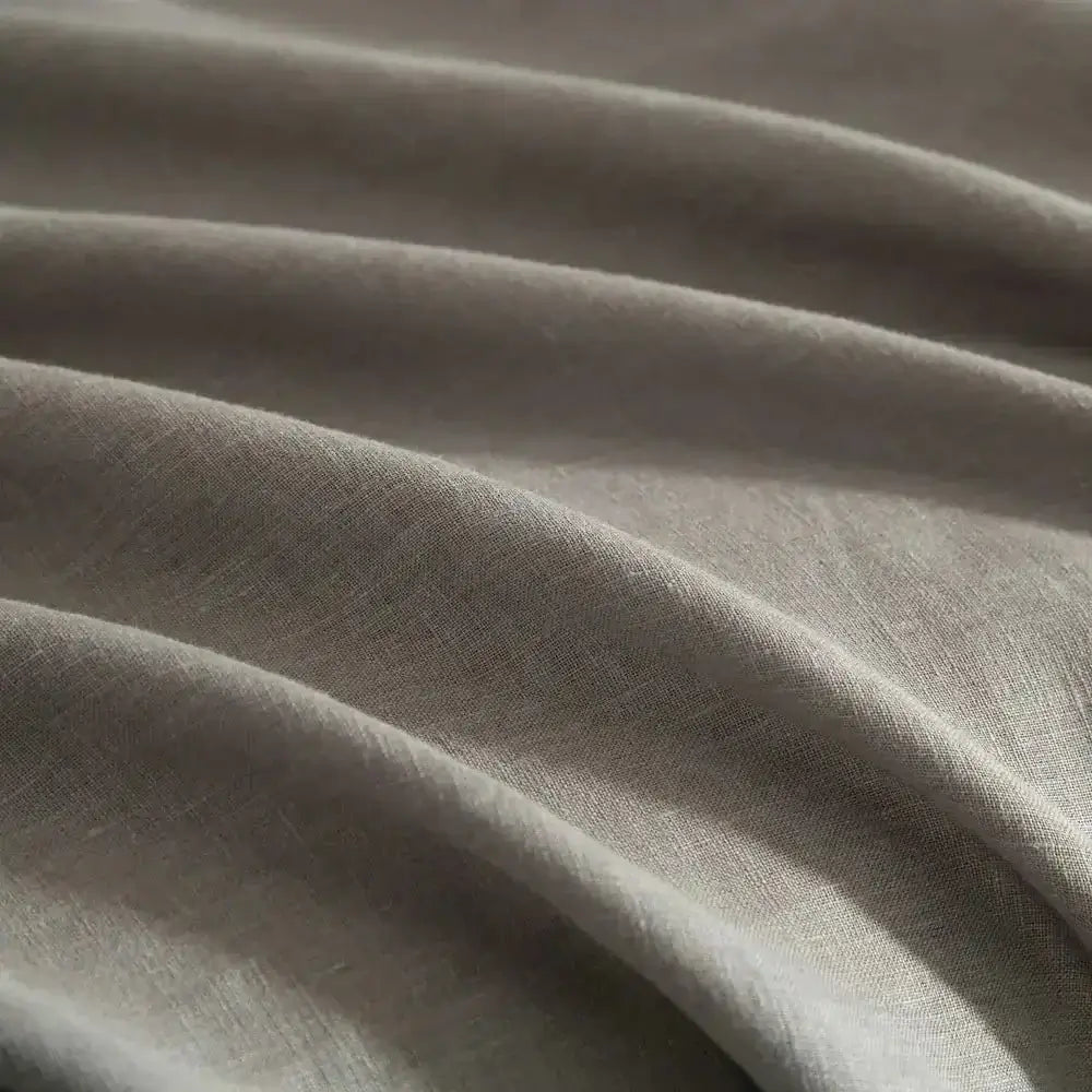 Ensemble de housse de couette en 100% lin français ( Gris Fossile ) - Housse de couette Daniadown - Literie-Déco et moi 