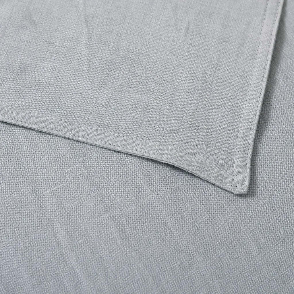 Ensemble de housse de couette en 100% lin français gris ( Quarry Linen ) - Housse de couette Daniadown - Literie-Déco et moi 