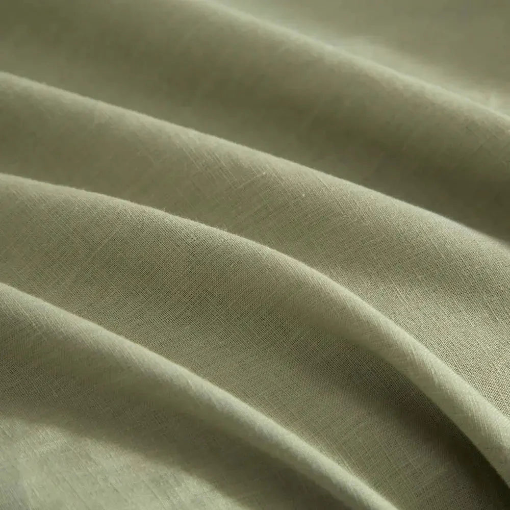 Ensemble de housse de couette en 100% lin français (Vert Sauge ) - Literie - Déco et moi