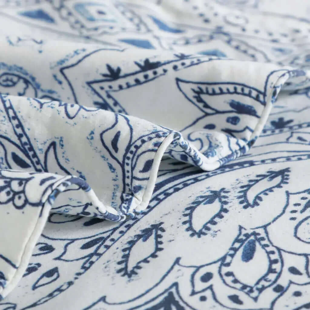 Ensemble de housse de couette en coton et lin Jasmine - Housse de couette Daniadown - Literie-Déco et moi 