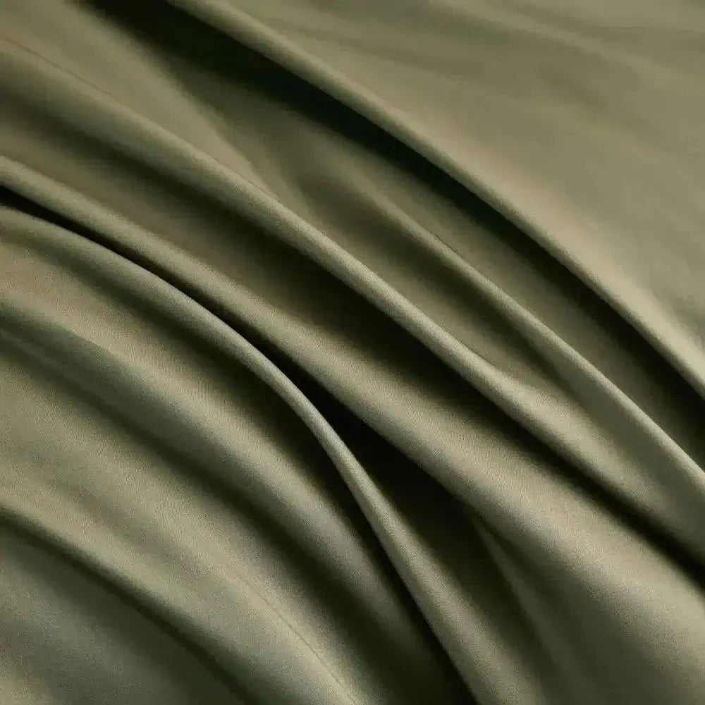 Ensemble de housse de couette en coton PIMA ( 400 fils )- Vert Mousse - Housse de couette Daniadown - Literie-Déco et moi 